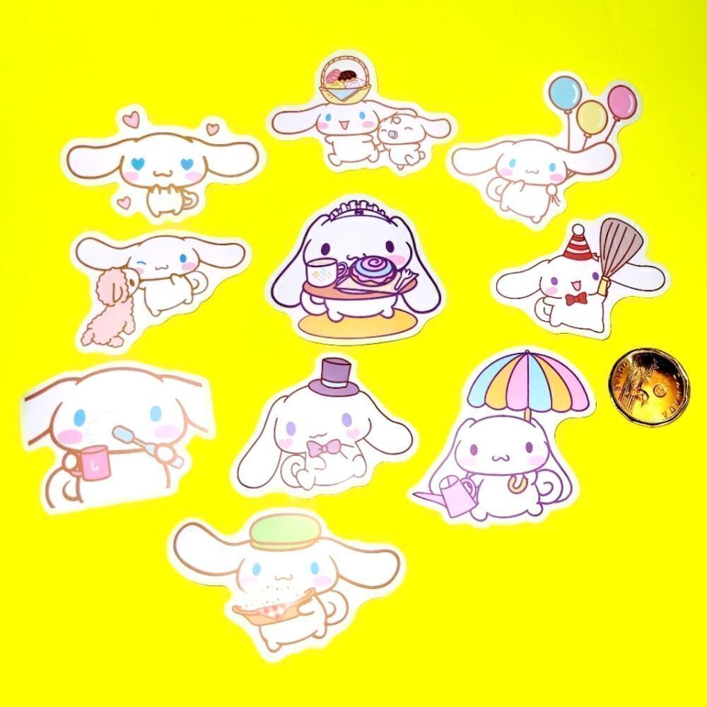 3/$20 10 pcs brand new waterproof Cinnamoroll stickers